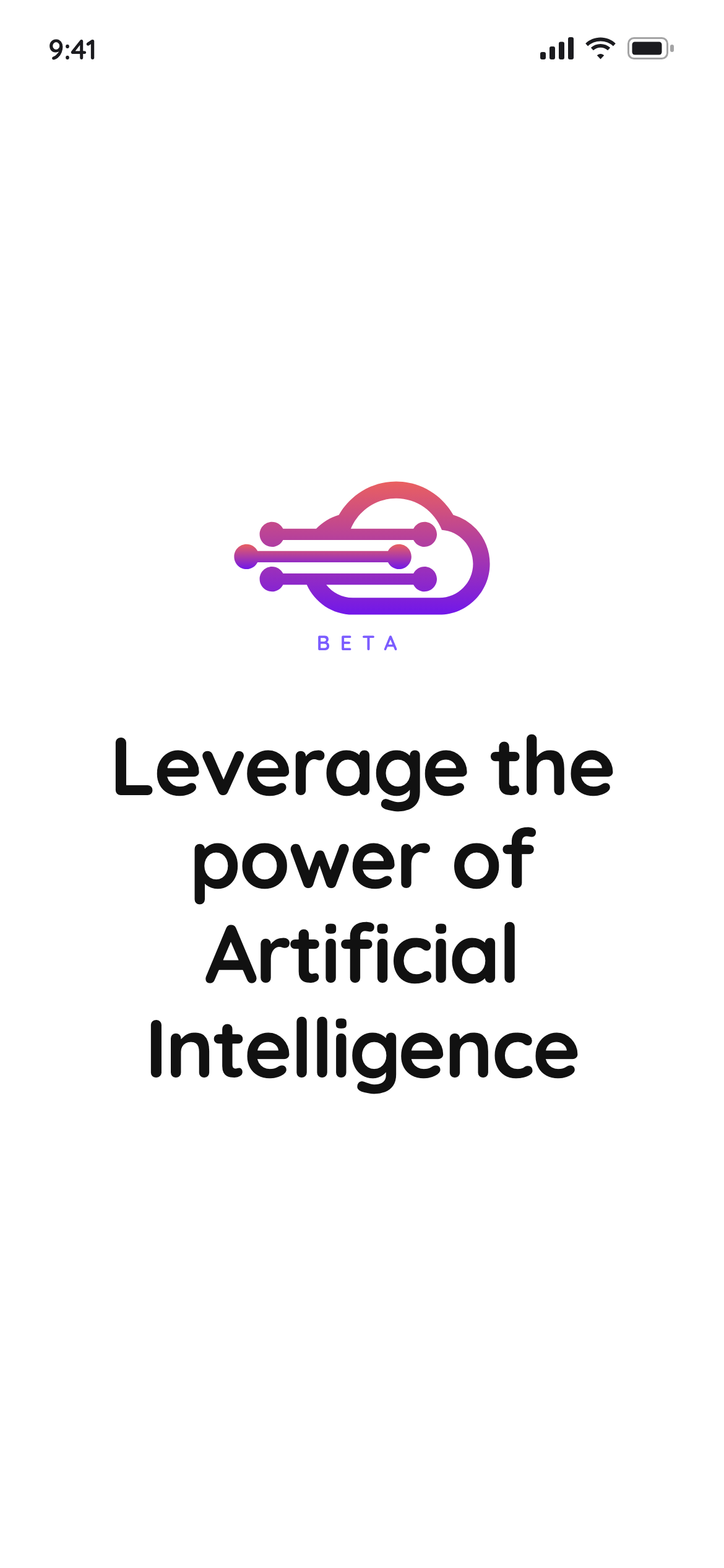 Eacho app screen: Leverage the power of Artificial Intelligence